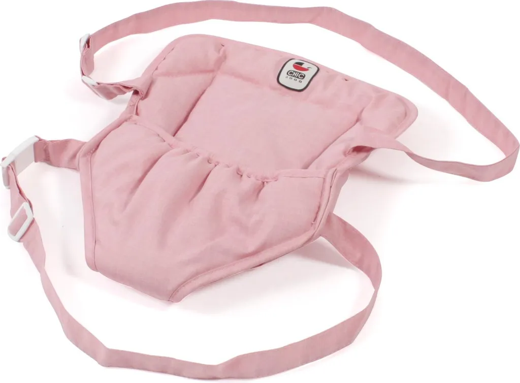 Porte-bébé pour poupée pour promener son poupon - Gris-rose ajustable