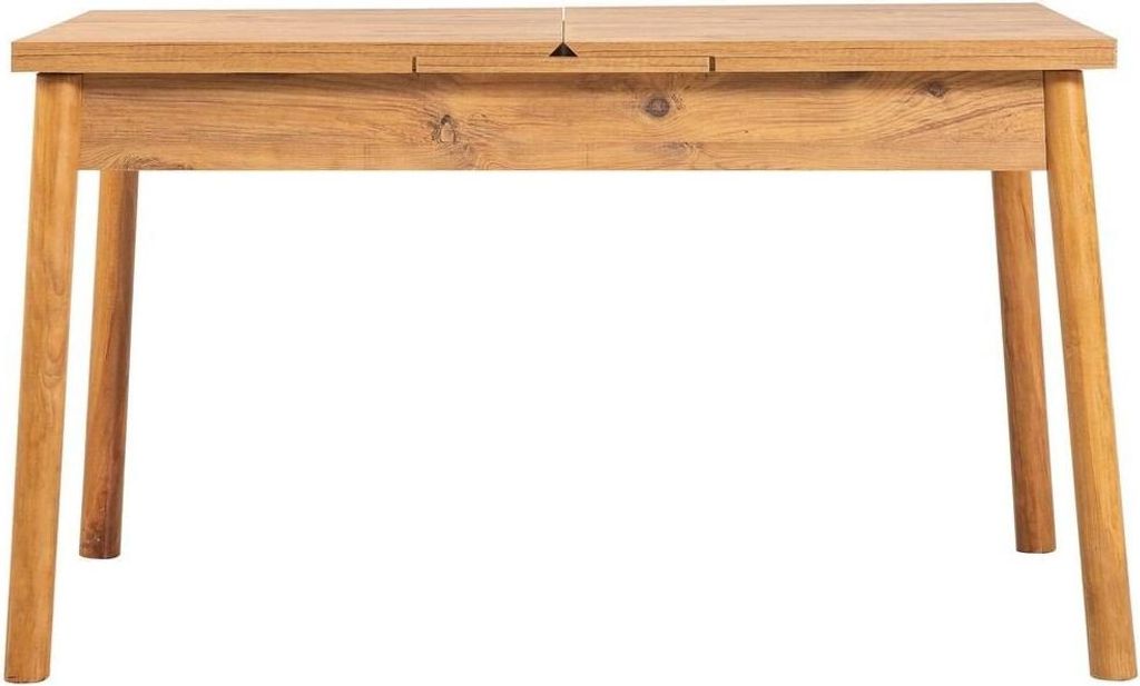 CALICOSY - Ausziehbarer Esstisch von 120 bis 153 cm in Atlantik-Kiefer-Nachbildung - SANTIAGO