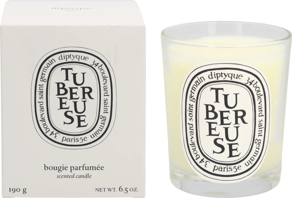 Bougie Parfumée Tubéreuse Diptyque - Ambiance Relaxante pour le Salon