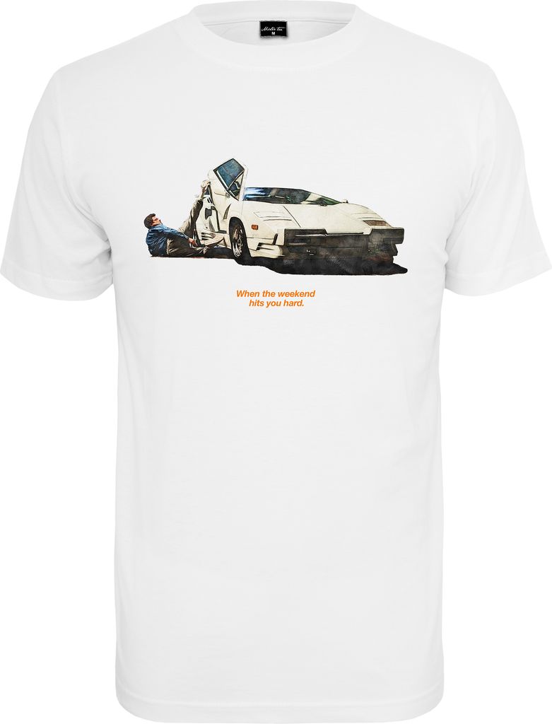 Mister Tee T-Shirt Weekend Wolf Tee White-S