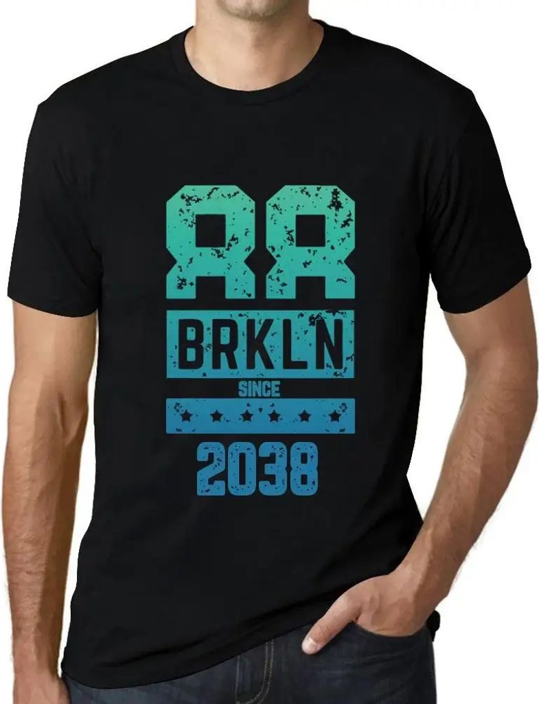 Herren Grafik T-Shirt Brkln seit 2038 – Brkln Since 2038 – Öko-Verantwortlich Vintage Jahrgang Kurzarm Lustige Druck Geburtstag Geschenk Mann