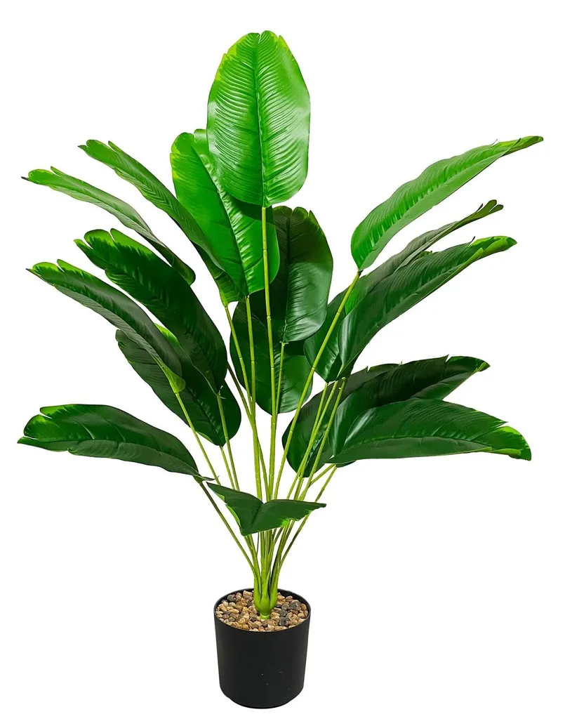 Plante artificielle verte Areca 80cm, palmier décoratif intérieur luxe