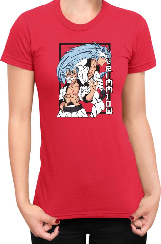 Damen T-Shirt Manga Japan Anime Comics Animation Bleach 001, Lady L / Rot