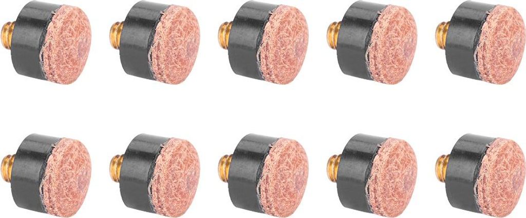 10pcs Billiards Snooker Pool Cue Pole Tipp Ersatzteile Teile Accessoire (11 mm)