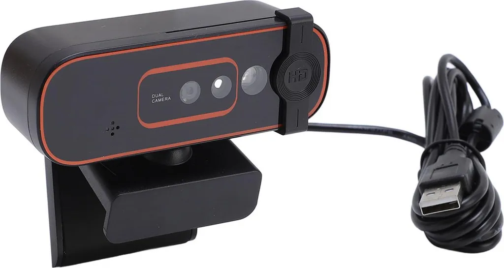 Webcam Full HD pour PC avec reconnaissance faciale et microphone privé