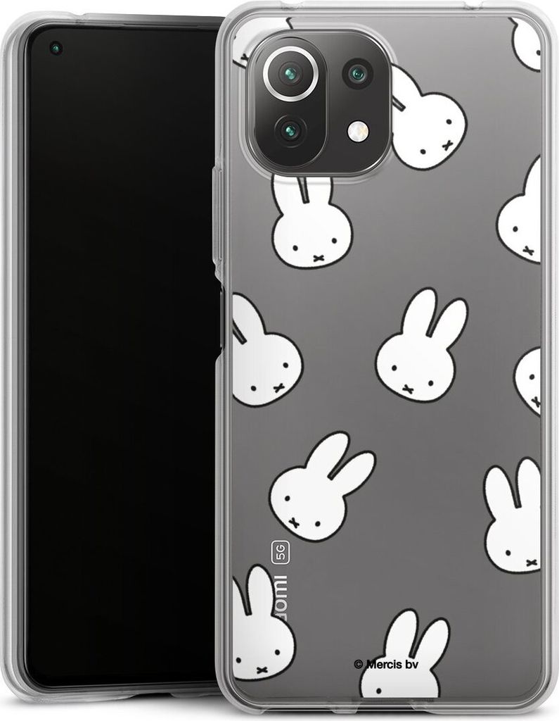 DeinDesign Handyhülle für Xiaomi Mi 11 Lite 5G Silikon Hülle Case Smartphone Schutzhülle Muster transparent Miffy