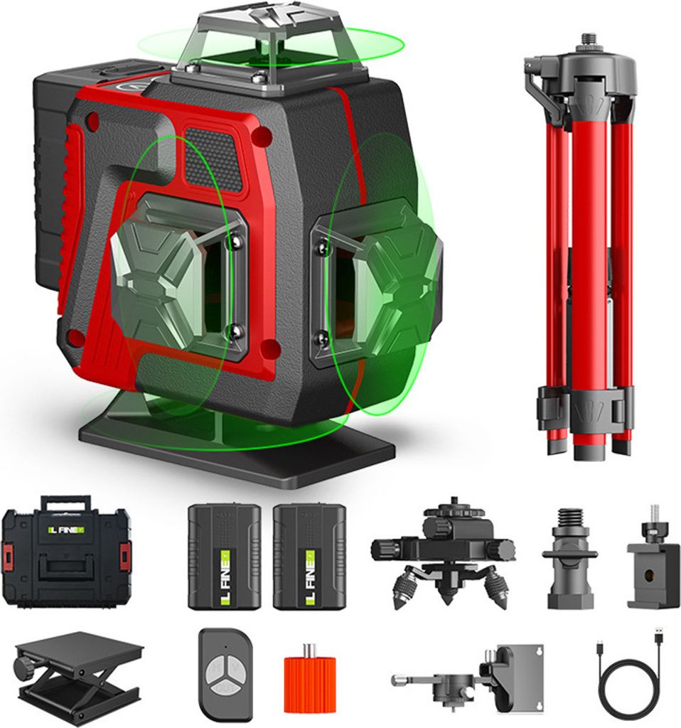 Laser Professional 4D-Laser, 16 Linien, grün, 360° drehbar, Produktbild