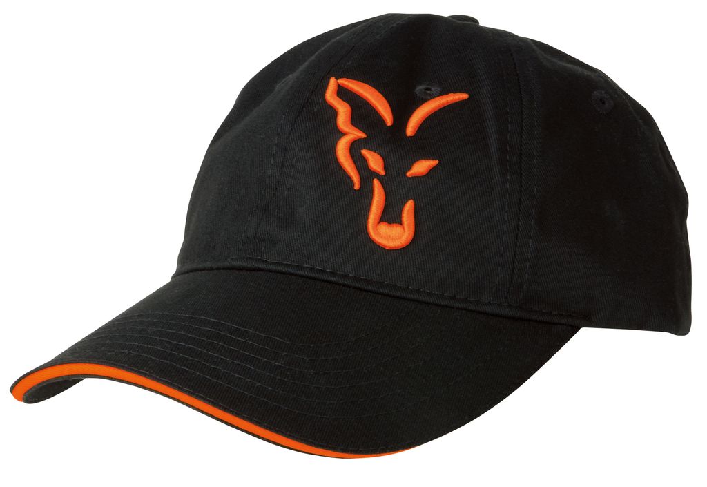 Fox Black / Orange Baseball Cap - Anglercap