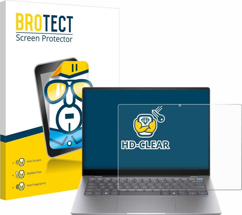 Für HP OmniBook X AI 14 Schutzfolie BROTECT Displayschutz Display Schutz Folie Klar Transparent