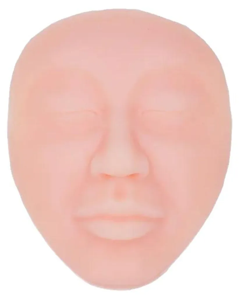 Tête en silicone pour pose de cils : fini le stress sur modèles réels
