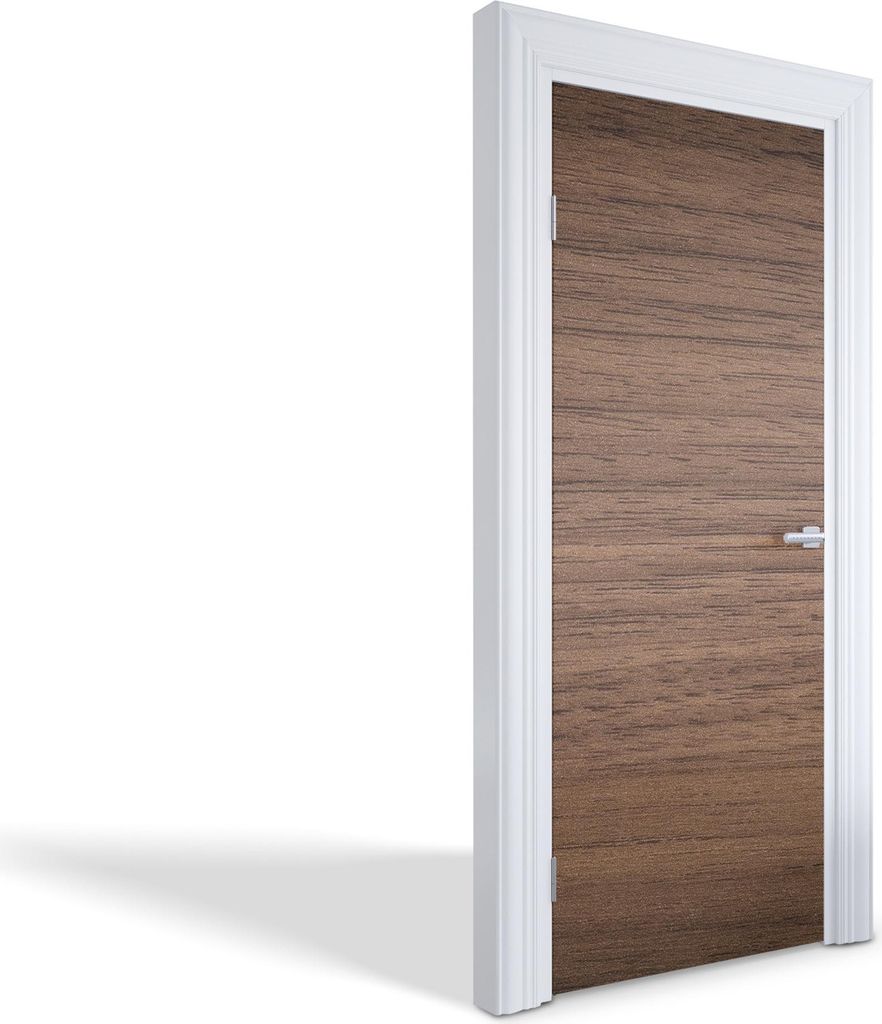 Innentür Folie Modern Selbstklebende Wandsticker Personalisiert - Holzstruktur - 85 x 205 cm