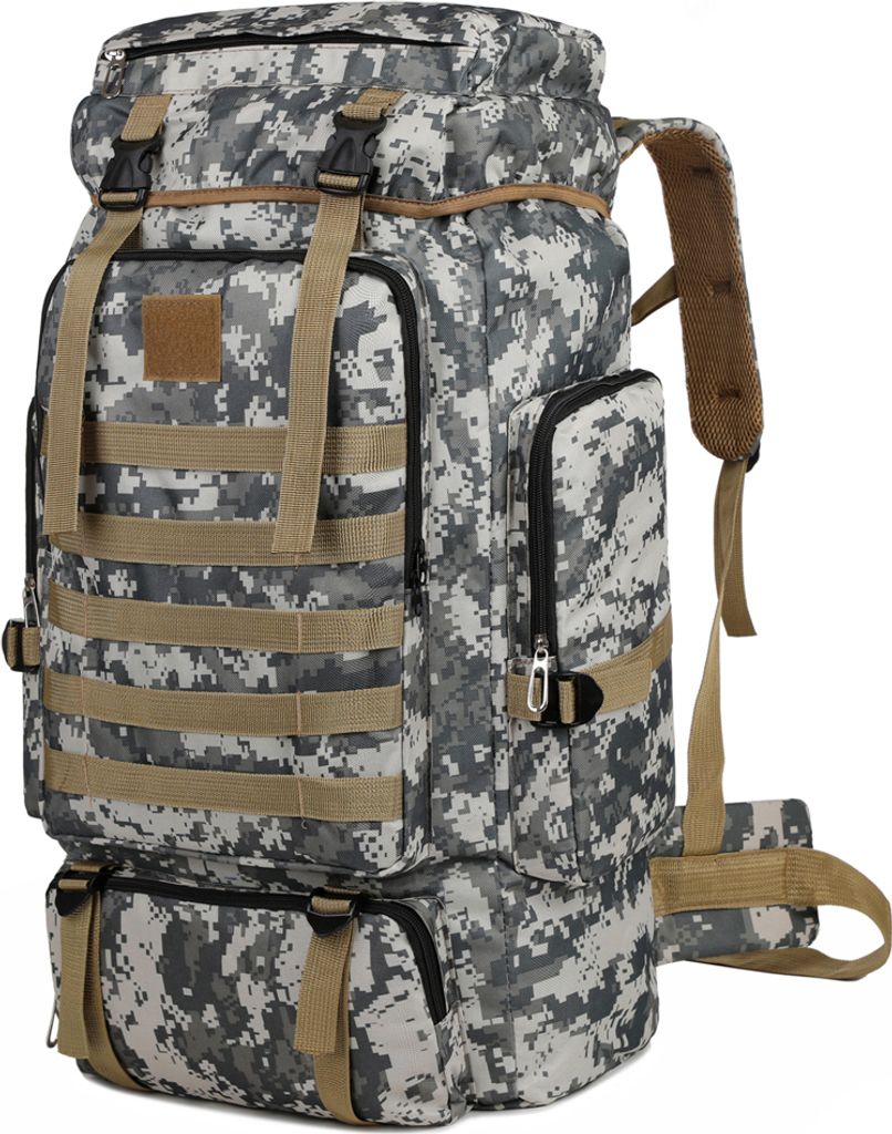 Grosser Wanderrucksack, Outdoor-Camping-Rucksack, Canvas-Trekking-Rucksack