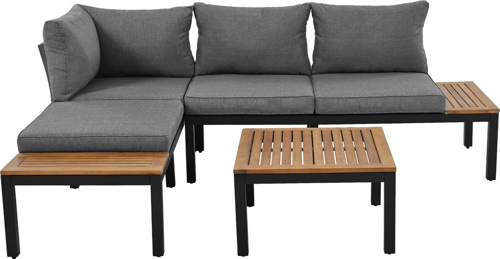 Merax Gartenlounge-Set aus Akazienholz, 3-tlg.Gartenmöbel Produktbild 13