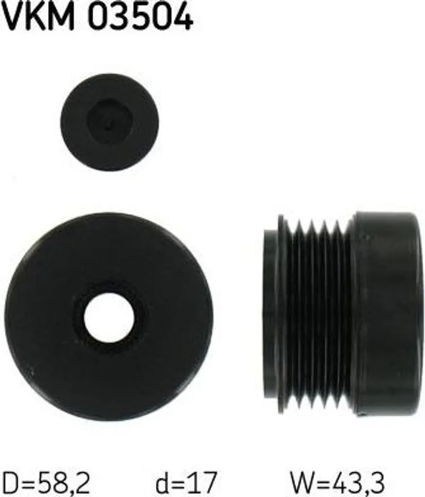 Éliminez les vibrations : Roue libre alternateur SKF VKM 03504 OE 1204412