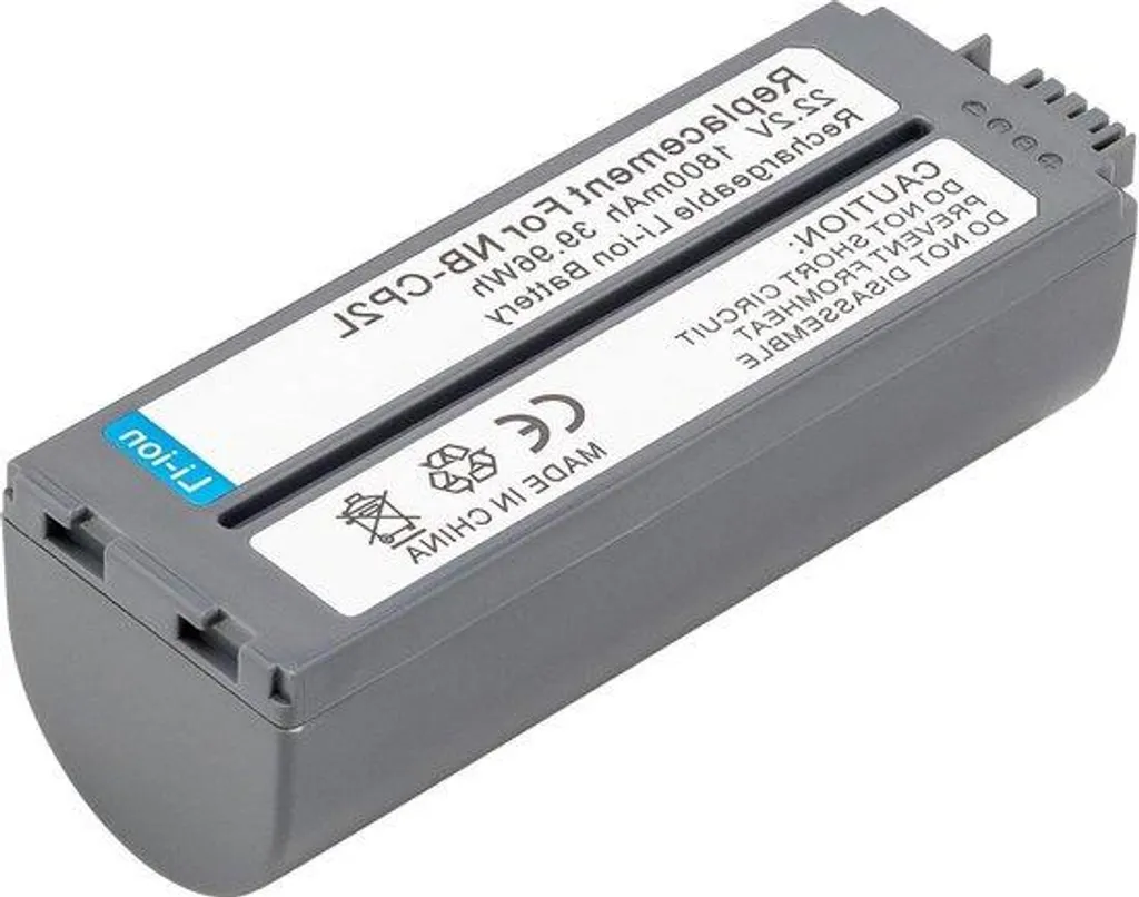 Batterie lithium-ion pour imprimante photo Canon 1800 mAh NB-CP2LH