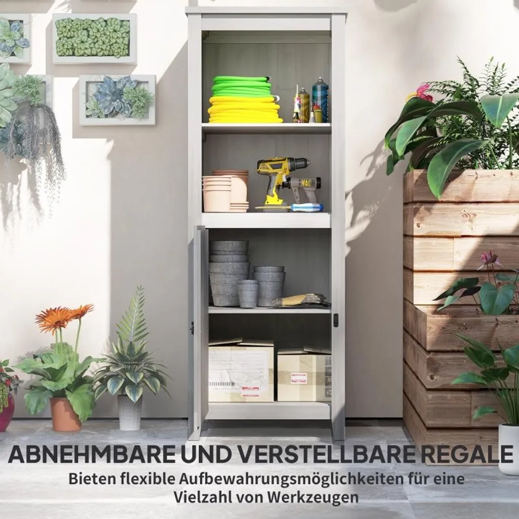 Abri de jardin pour outils et accessoires de terrasse et cour arrière
