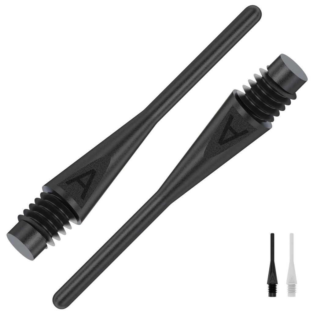 BULL'S AXX Soft Tips Long 6mm(2BA) - weiß -- 1000 Stck Produktbild 