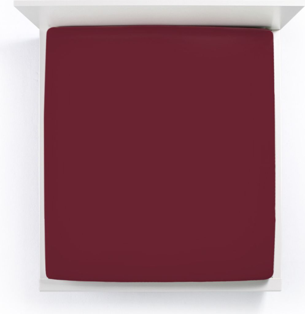Bella Donna Premium Spannbettlaken Farbe Cabernet Größe 90x190-100x220