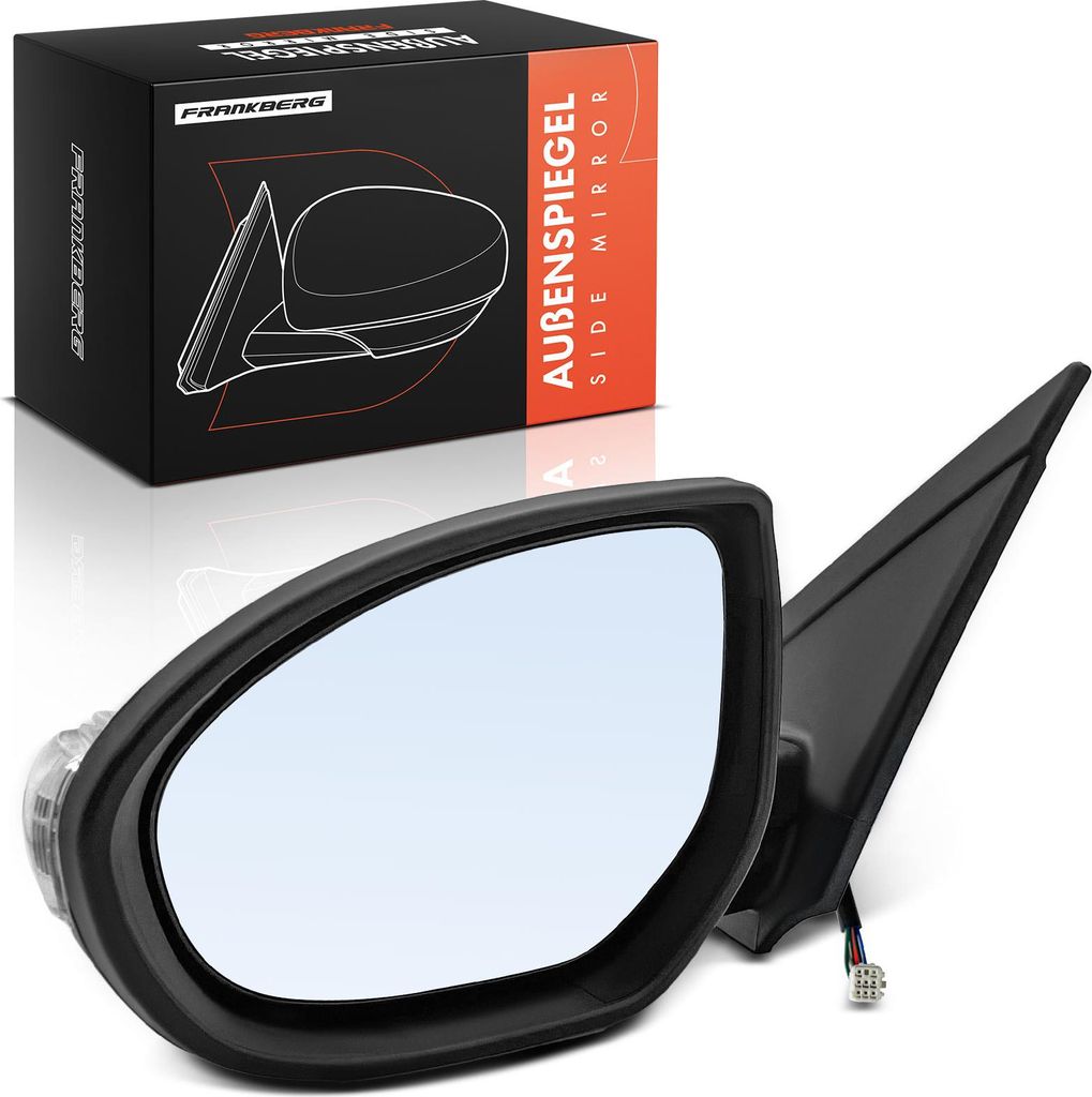 Frankberg 1x Außenspiegel Links für Mazda 3 Stufenheck BL 1.6L 2.0L 2.2L 2.3L 2008-2014