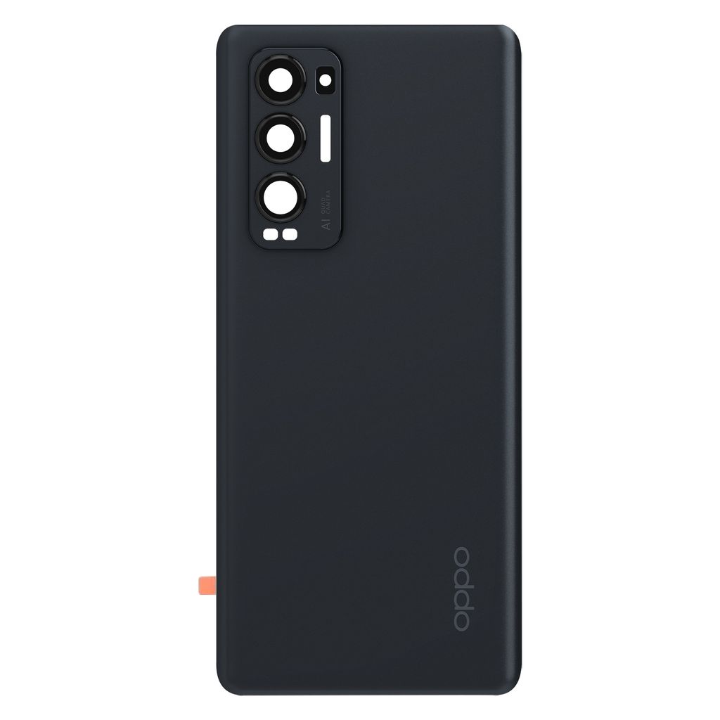 Clappio, náhradné zadné sklo pre Oppo Find X3 Neo, čierne Obrázok produktu 