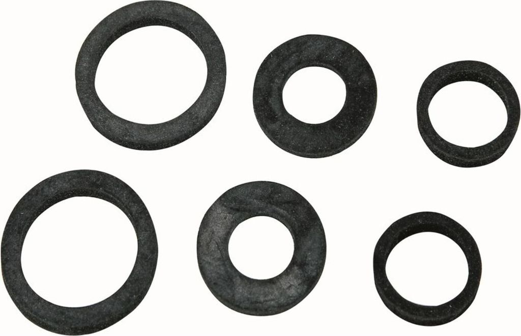KIRCHHOFF Schlauchverschraubungs- dichtung-Sortiment Gummi, für 1/2 3/4 1 (3x2)