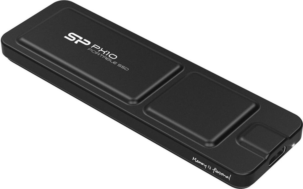 Silicon Power 512GB Portable-Stick-SSD USB 3.2 PX10 Black