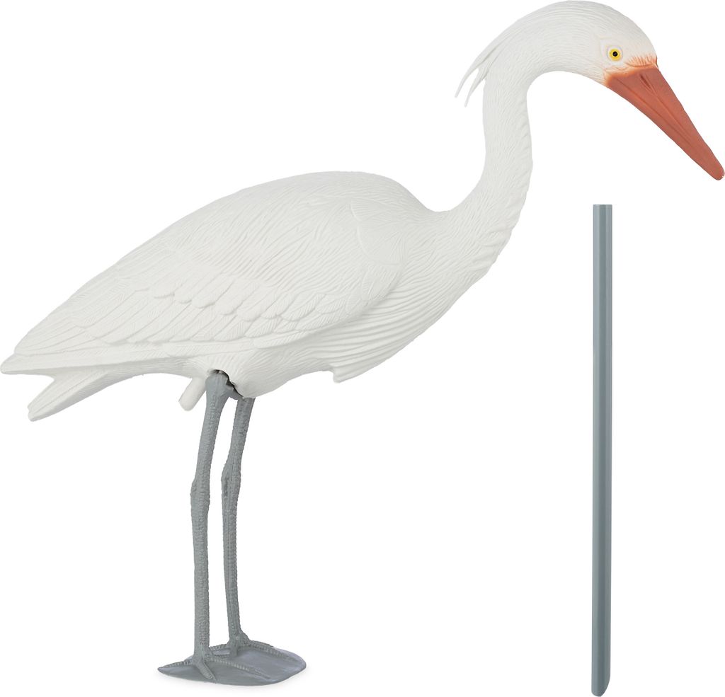 Relaxdays - Figurine décorative de héron pour le jardin, Image du produit 