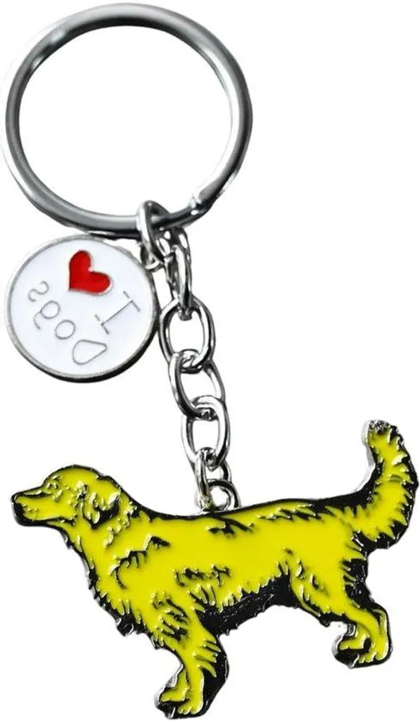 Chaîne de Cou pour Chien Style Serpent avec Gravure Golden Retriever Or