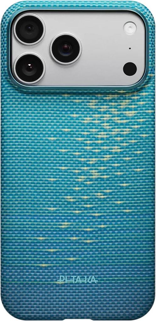 Pitaka iPhone 17 Pro Ultra-Slim Hülle, Lucid Blue (PitaTap)