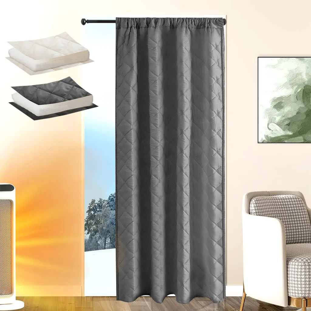 Tenda Invernale Termica 140x260 Grigia - Addio Spifferi e Luce