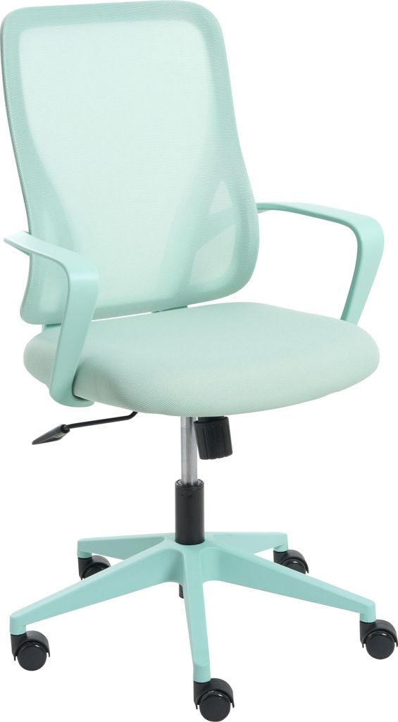 BELIANI Bürostuhl Mintgrün aus Mesh Stoff Höhenverstellbar Drehbar Wipp Funktion Modernes Design Schreibtischstuhl Drehstuhl für Home Office Büro