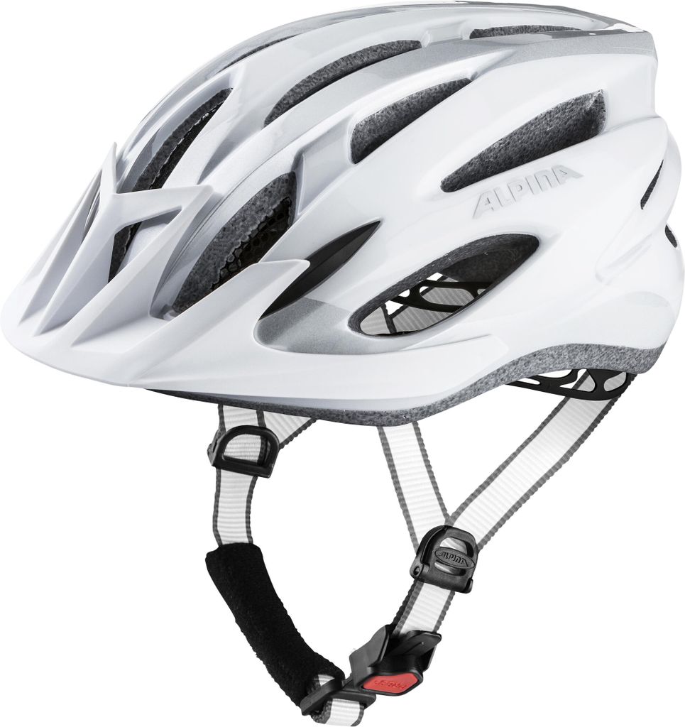 Kask rowerowy Alpina MTB17, biało-srebrny, rozmiar 54–58 Zdjęcie produktu 