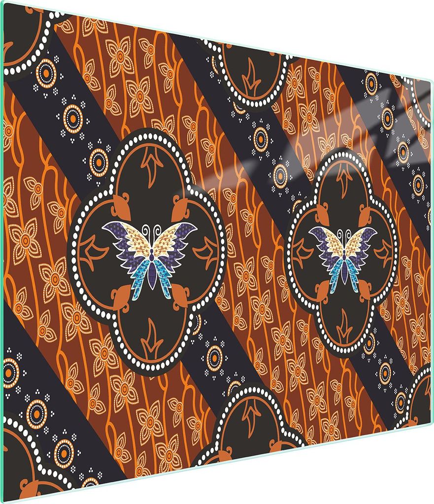 Glasschneidebrett 52x30 Schmetterling