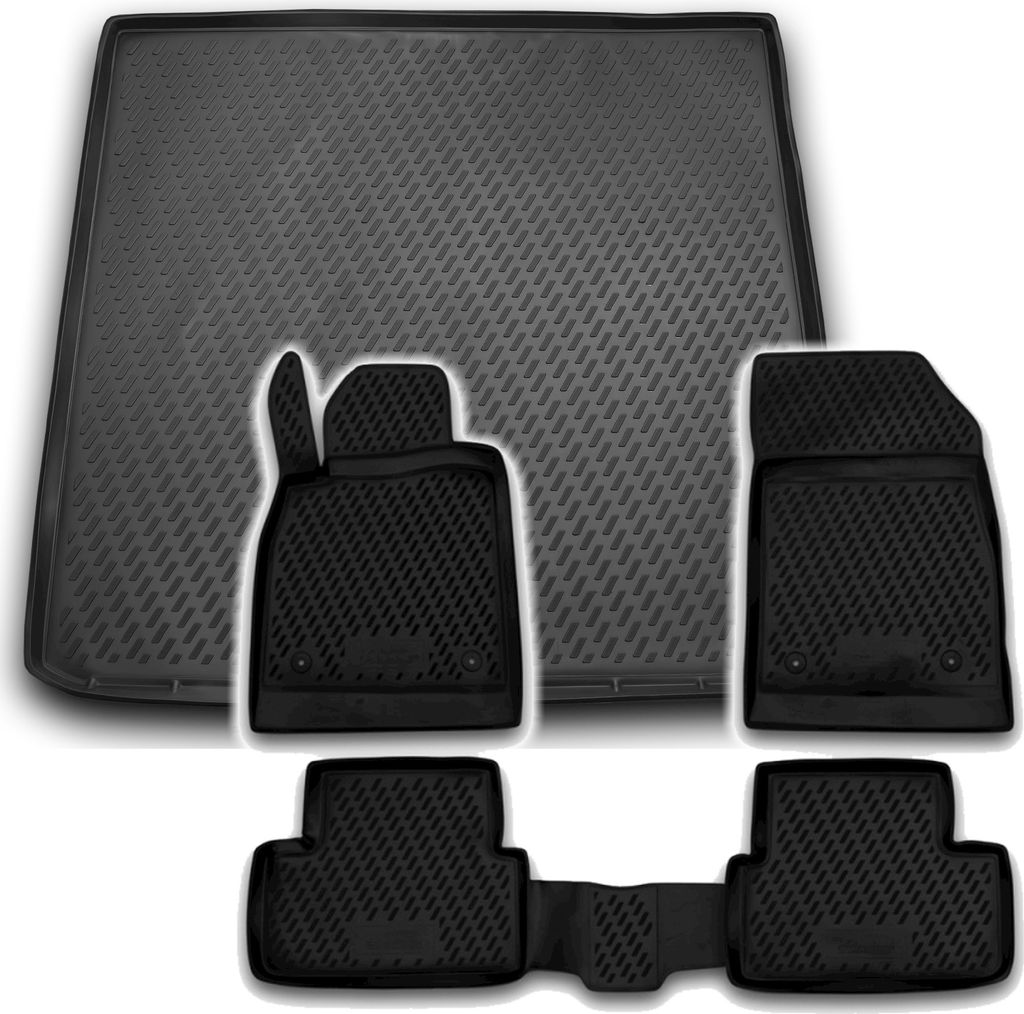 Gummi Kofferraumwanne + Fußmatten Set für Opel Astra J Sports Tourer, Bj. 2011-