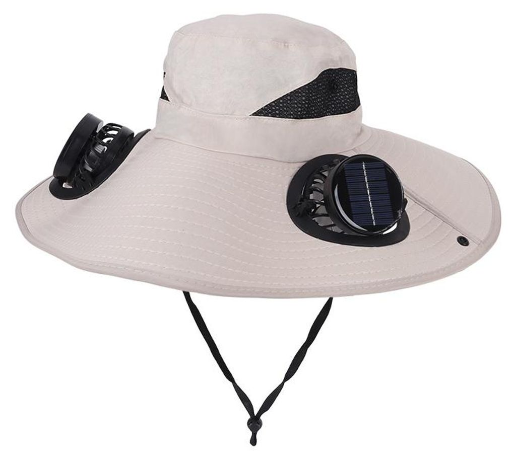 Sonnenhut mit Ventilator,Outdoor Solar Sonnenenergie Hut Produktbild 