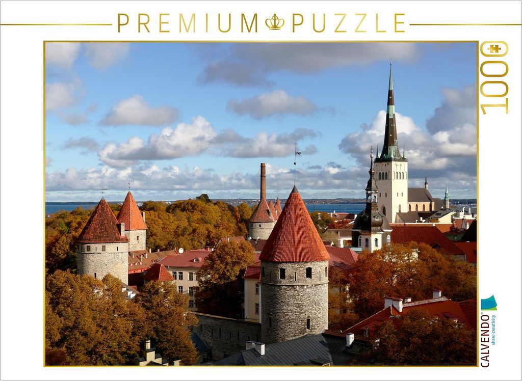 CALVENDO Puzzle Ein Motiv aus dem Kalender Estland - Pittoreske Schönheit im Baltikum | 1000 Teile Lege-Größe 64x48cm Foto-Puzzle für glücklic...