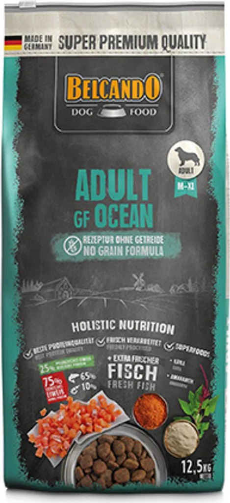 Belcando Adult GF Ocean Pesce 12,5 kg | Formula Grain-Free Professionale