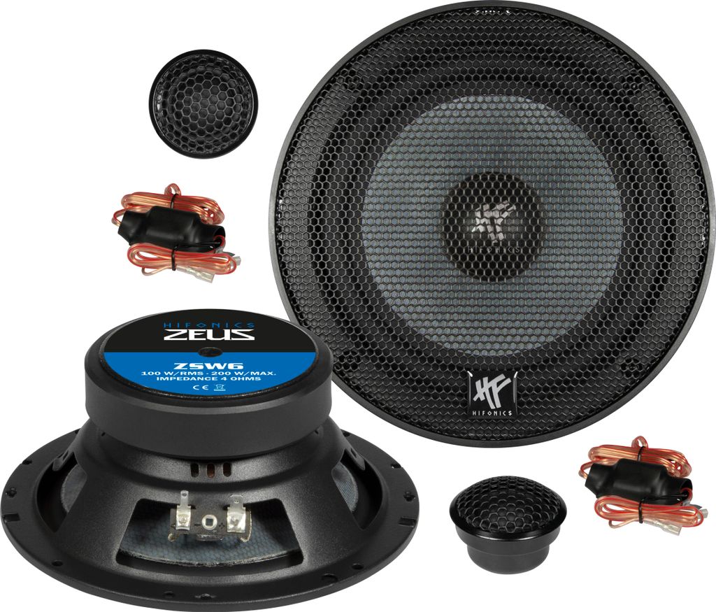 Enceinte Hifonics ZEUS ZS6.2E à 2 voies, 16,5 cm (6,5") Image du produit 