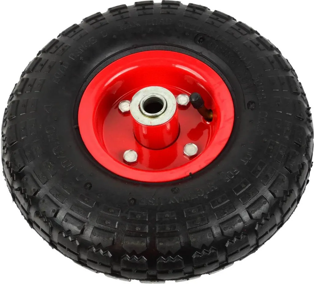 Ruota Carrello 3.50-4/2PR Pneumatica - Ruota Scorta Carriola Robusta