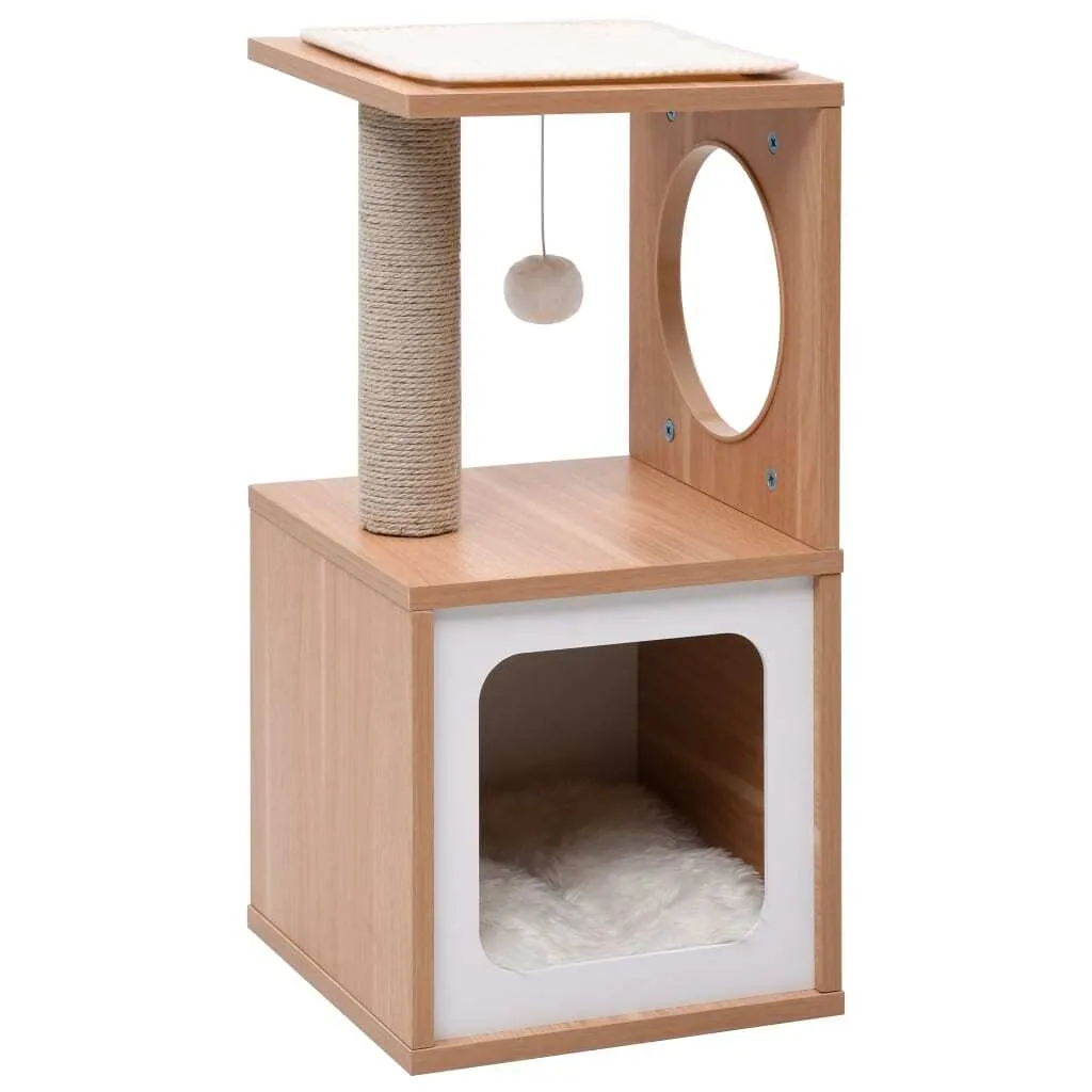 Arbre à chat vidaXL 60 cm robuste avec plateforme et tapis de sisal