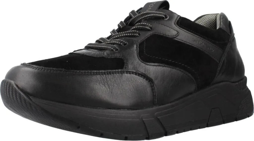 Chaussures de Marche Stonefly Action 31 en Cuir et Velours Noir Homme