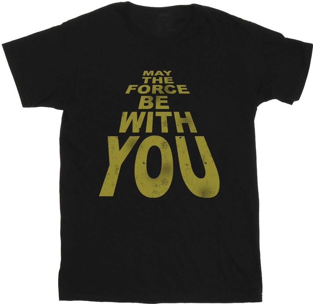 Star Wars - "May The Force Be With You" T-Shirt für Herren BI46054 (L) (Schwarz)
