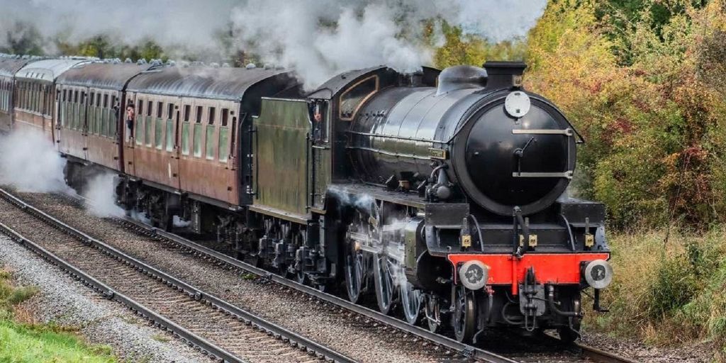 Badetuch Dampflokomotive - 70 x 140 cm Produktbild 