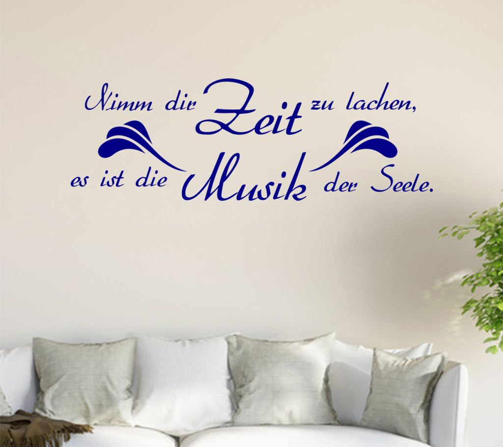 Nimm Dir Zeit zu... Wandtattoo in 6 Größen - Wandaufkleber Wall Sticker - Dekoration, Küche, Wohnzimmer, Schlafzimmer, Badezimmer