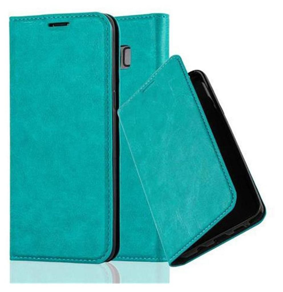 Cadorabo Hülle für Samsung Galaxy S8 Schutz Hülle in Türkis Handyhülle Etui Case Cover Magnetverschluss