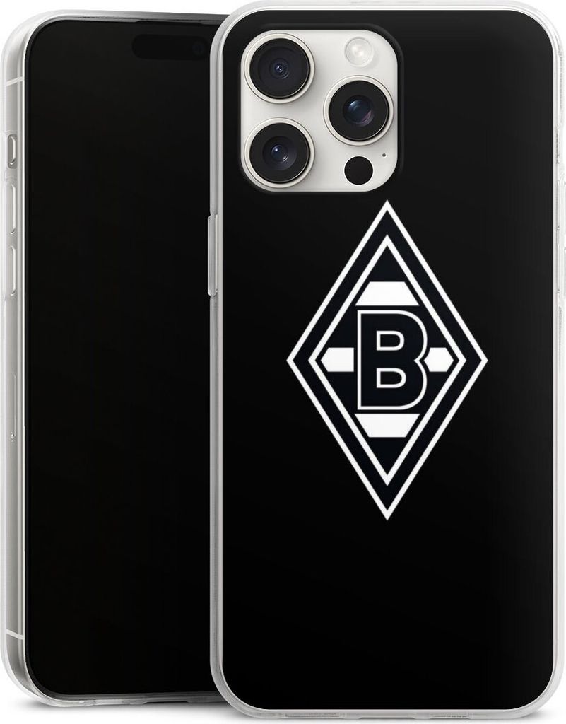 DeinDesign Handyhülle für Apple iPhone 15 Pro Max Silikon Hülle Case Smartphone Schutzhülle Borussia Mönchengladbach Gladbach Wappen