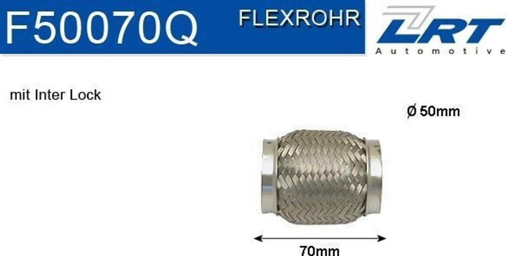 LRT F50070Q Flexrohr Abgasanlage Auspuffrohr