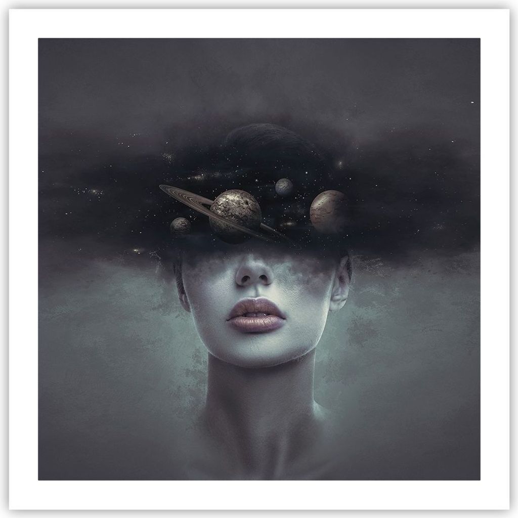 Poster - Poster ohne Rahmen - Quinoa Frau Gesicht - 60x60 Produktbild 