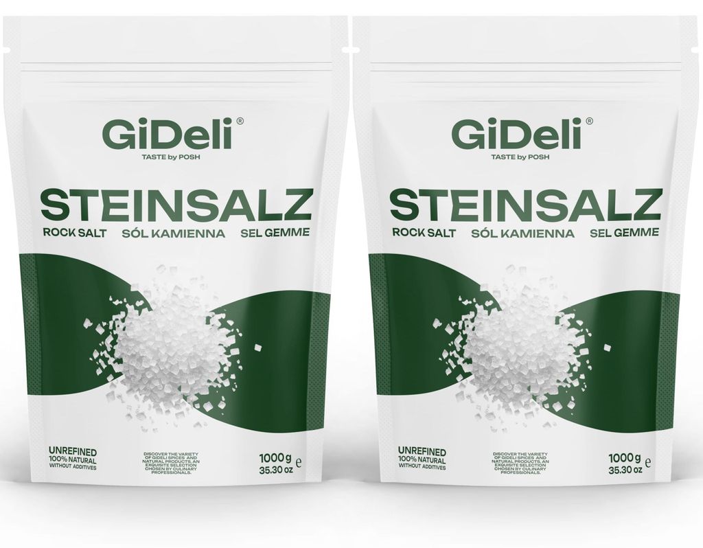 Steinsalz 2kg Grob Speisesalz Badesalz Streusalz Halit Ohne Zusätze GiDeli