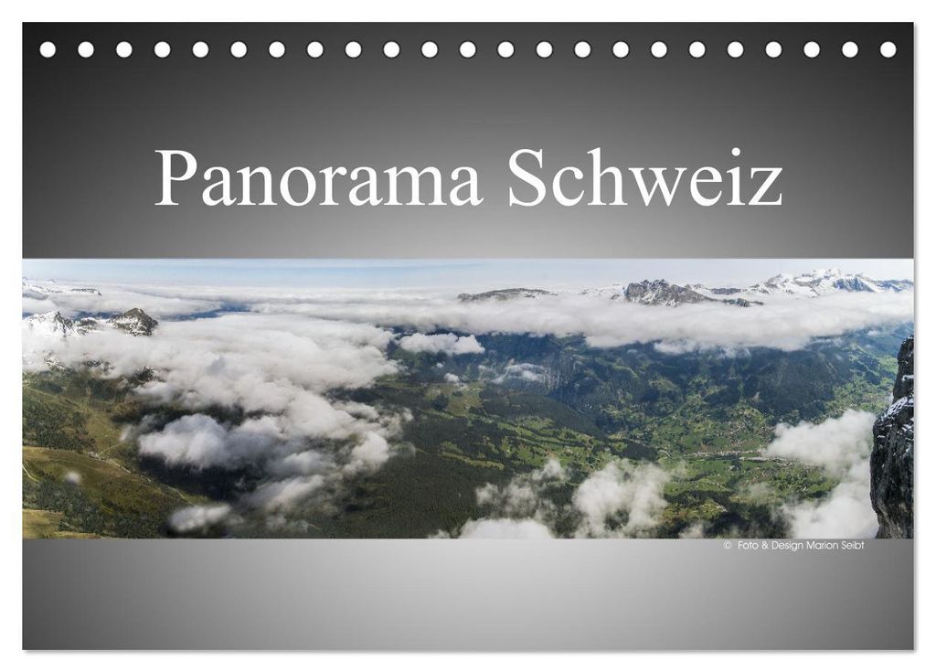 Panorama Schweiz (Tischkalender 2027 DIN A5 quer), CALVENDO Monatskalender